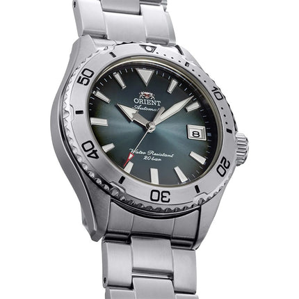 Orient Mako 40 RA-AC0Q13E Automatic Men Green Gradation Dial Stainless Steel Strap