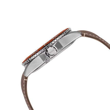 MIDO Ocean Star 200C M042.430.16.051.00 Men Automatic Black Dial Brown Leather Strap