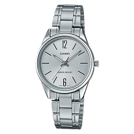 Casio General LTP-V005D-7BUDF Ladies Silver Dial Stainless Steel Band