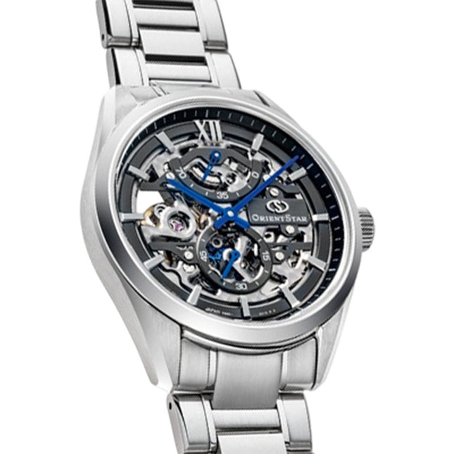 Orient Star RE-AZ0101N Mechanical Contemporary M34 F8 Skeleton Dial Stainless Steel Strap