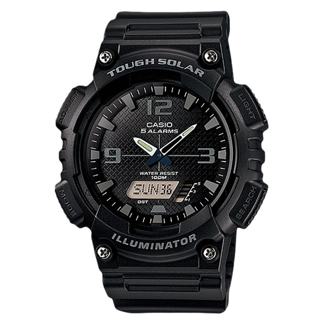 Casio General AQ-S810W-1A2VDF Tough Solar Digital Analog Dial Black Resin Band