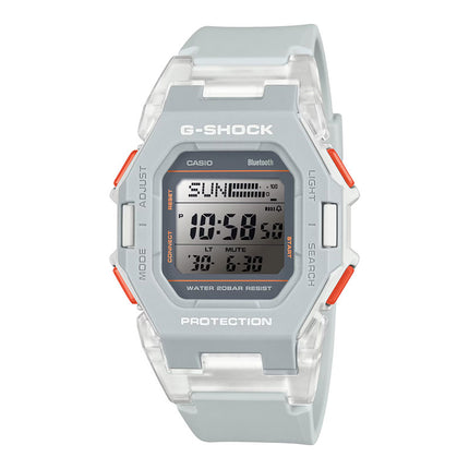 Casio G-Shock GD-B500S-8DR Compact White Transparent Resin Band With Translucent Band Connectors