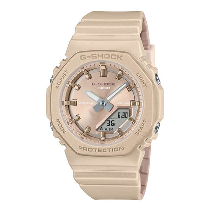 Casio G-Shock GMA-P2100ST-9ADR Pearlescent Polarized Digital Analog Beige Resin Band