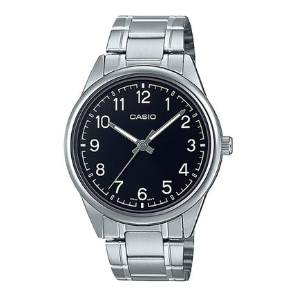 Casio General MTP-V005D-1B4UDF Men Black Dial Stainless Steel Band