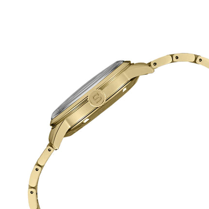 Seiko Presage SRPK48J1 Cocktail Time Half And Half Gold Dial Gold Stainless Steel Strap