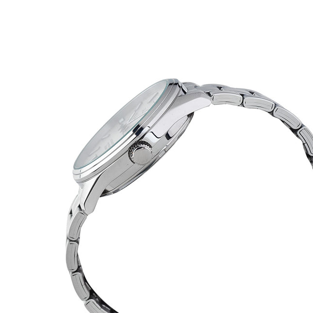 Alba Mechanical AL4153X1 Automatic Men Silver White Dial Stainless Steel Strap