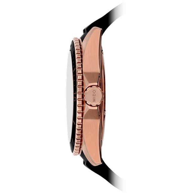 MIDO Ocean Star M026.430.37.051.00 Caliber 80 Automatic Black Dial Black Rubber Strap