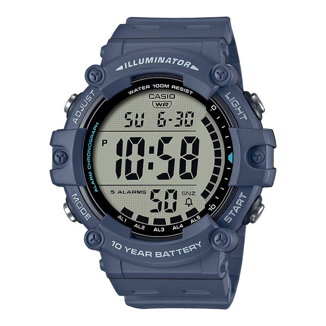 Casio General AE-1500WH-2AVDF Digital Dial Blue Resin Band