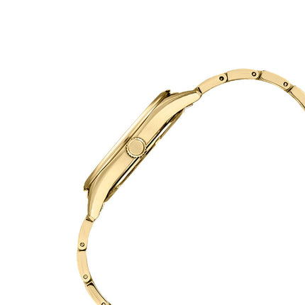 Seiko Classic SUR314P1 Discover More White Dial Gold Stainless Steel Strap