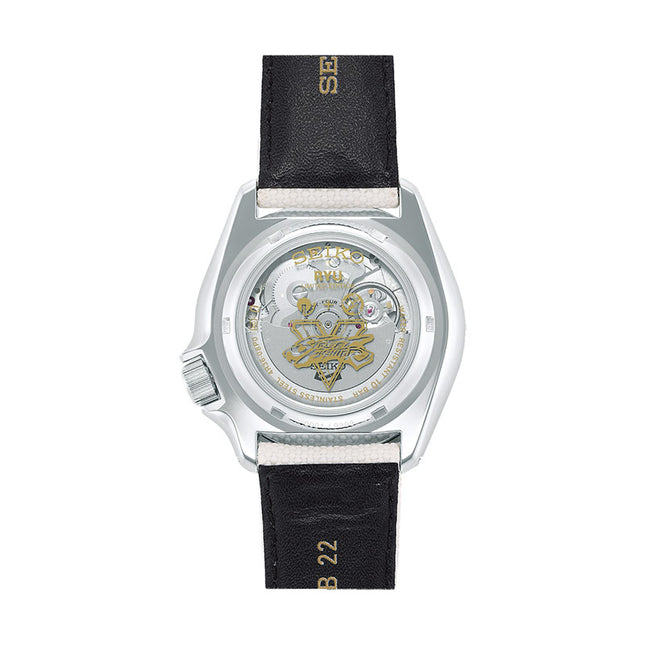 Seiko 5 Sports SRPF19K1 Street Fighter Ryu Unshakeable Fist Nylon-Leather Strap Limited Edition