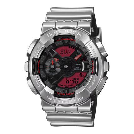 Casio G-Shock GM-110YRA-8ADR Fine Metallic Series Digital Analog Dial Silver Resin Band