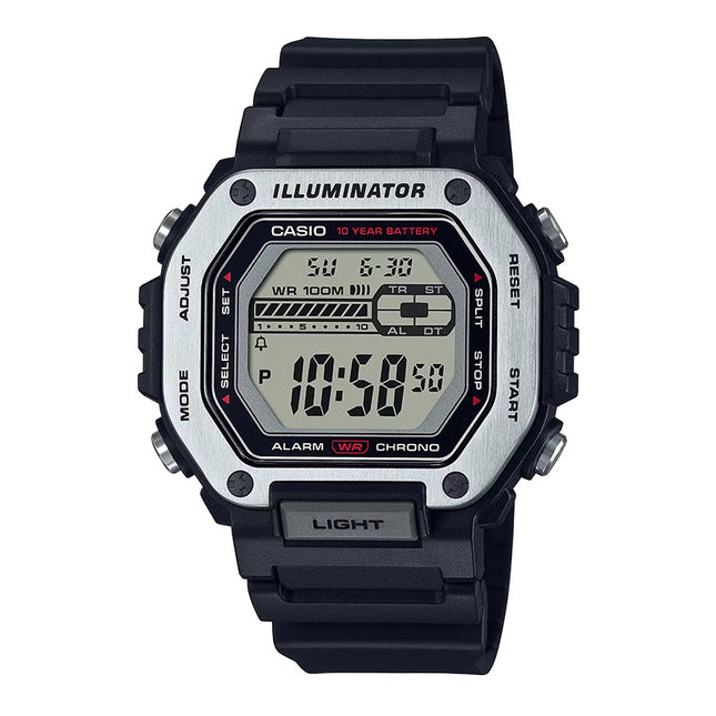 Casio General MWD-110H-1AVDF Men Illuminator Digital Dial Black Resin Band