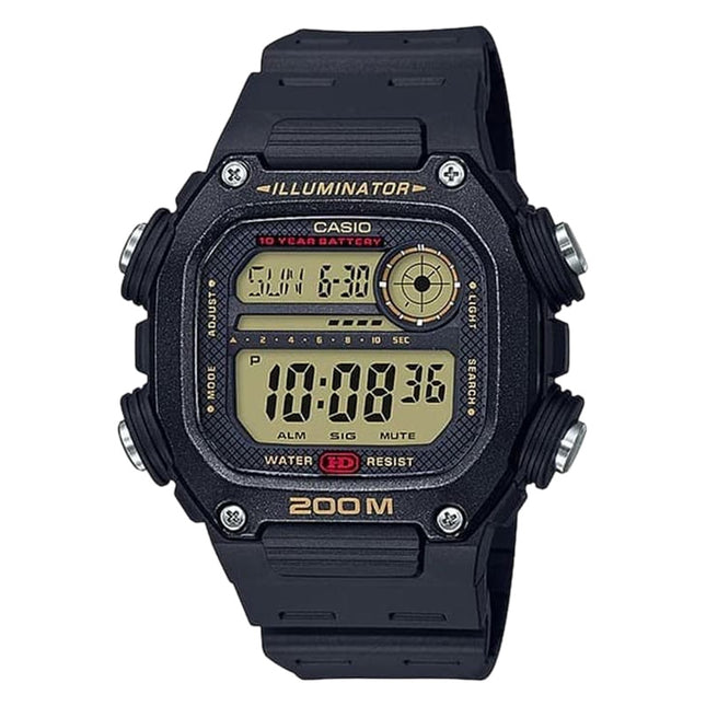 Casio General Youth DW-291H-9AVDF Digital Dial Black Resin Band