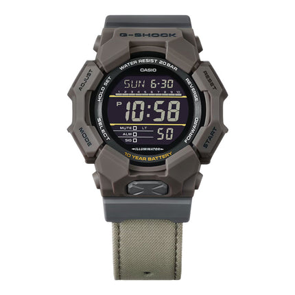 Casio G-Shock GD-010CE-5DR Digital Dial Brown CORDURA® re/cor™ Nylon Band