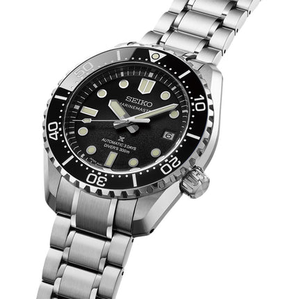 Seiko Prospex HBF001J1 Marinemaster 1968 Heritage Diver In Satin Black Dial Stainless Steel Strap