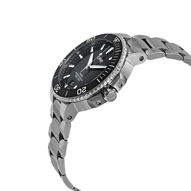 Oris Aquis 01-733-7732-4134-07-8-21-05PEB Date Black Dial Stainless Steel Strap