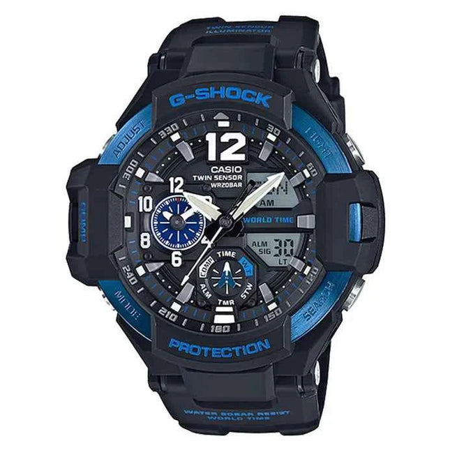 Casio G-Shock Gravitymaster GA-1100-2BDR Men Black Dial Black Resin Band