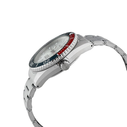Alba Mechanical AL4295X1 Automatic Men Pepsi Silver White Dial Stainless Steel Strap
