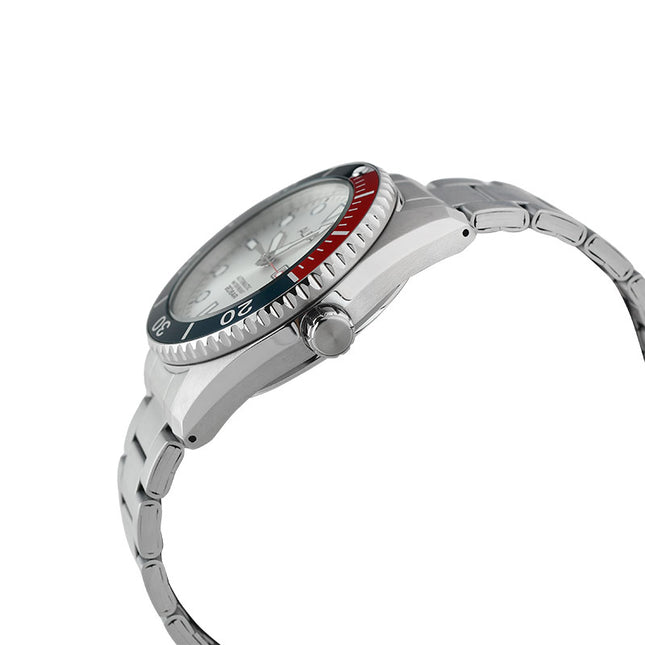 Alba Mechanical AL4295X1 Automatic Men Pepsi Silver White Dial Stainless Steel Strap