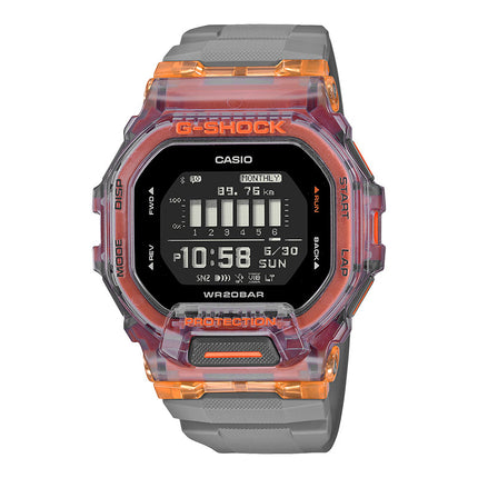 Casio G-Shock GBD-200SM-1A5DR G-Squad Vital Bright Men Black Digital Dial Grey Resin Band