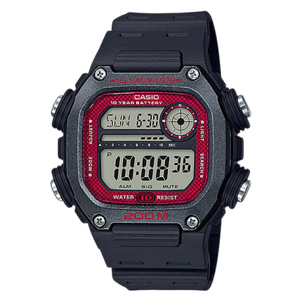 Casio General DW-291H-1BVDF Youth WR 200M Digital Dial Black Resin Band