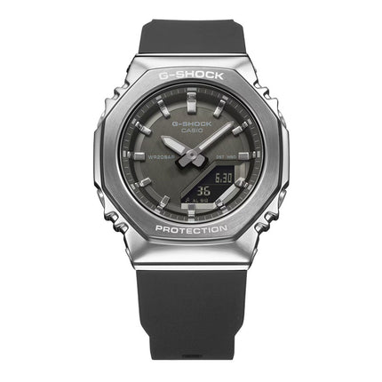 Casio G-Shock GM-S2110-1A1DR CasiOak Black Digital Analog Dial Black Resin Band