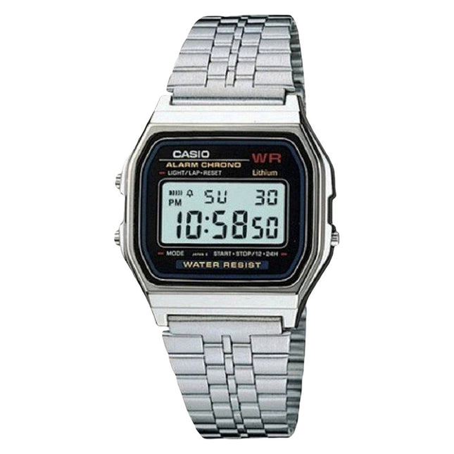 Casio General A159WA-N1DF Retro Digital Dial Stainless Steel Band