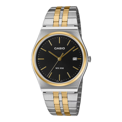 Casio General MTP-B145SG-1AVDF Black Dial Dual Tone Stainless Steel Band