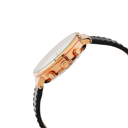 Alba AT3F14X1 Man White Dial Black Leather Strap