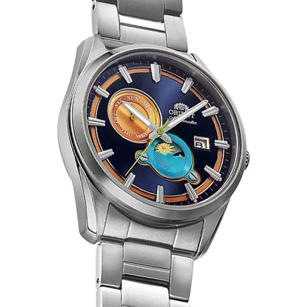 Orient Contemporary RA-AK0316L Stretto Day & Night Multi-color Dial St Steel Strap Limited Edition
