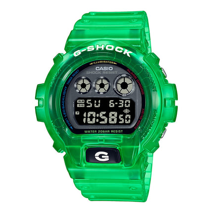 Casio G-Shock DW-6900JT-3DR Retrofuture With A Translucent Digital Analog Dial Green Resin Band