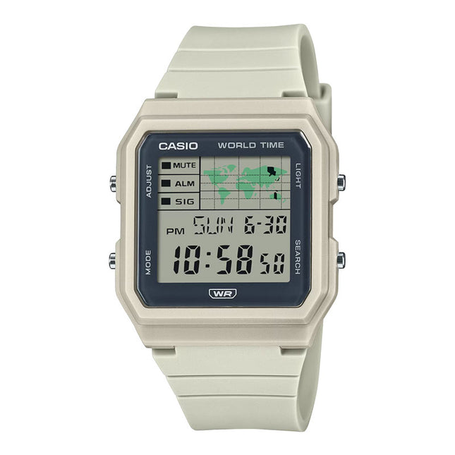 Casio General LF-30W-8ADF Digital Dial White Resin Band