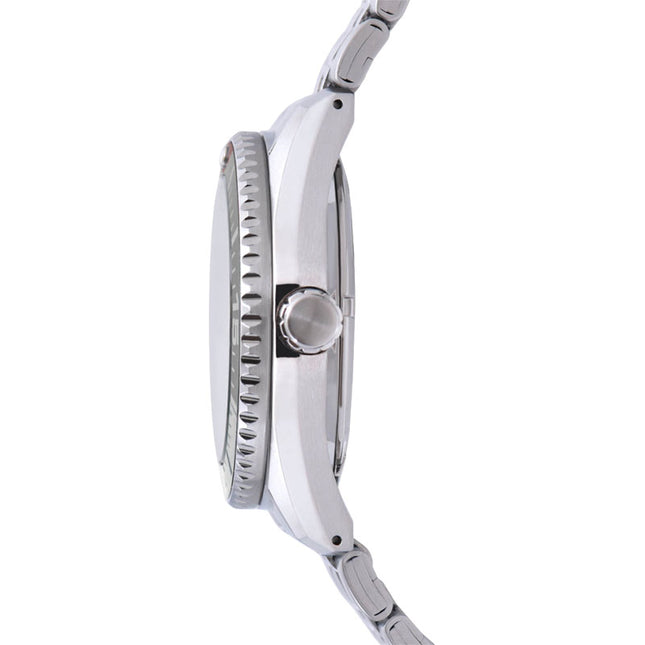 Alba Mechanical AL4765X1 Men Ocean Arrow Silver Dial Stainless Steel Strap