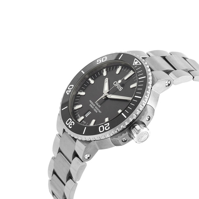 Oris Aquis 01-733-7730-7153-07-8-24-15PEB Titanium Date Grey Dial Titanium Strap