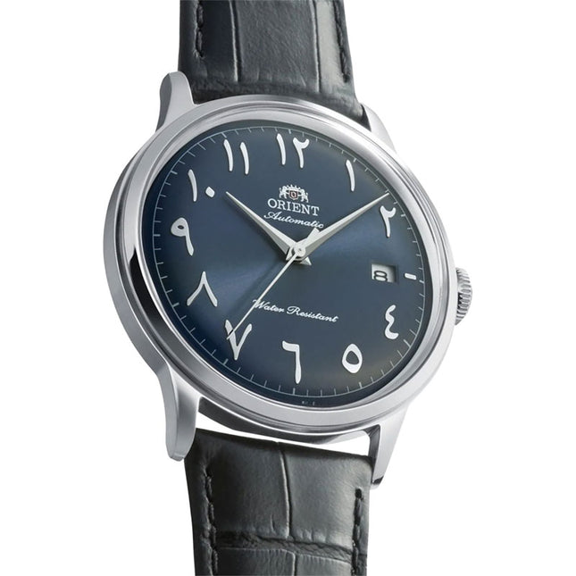 Orient Classic RA-AC0036L Bambino Automatic Navy Blue Arabic Dial Black Leather Strap