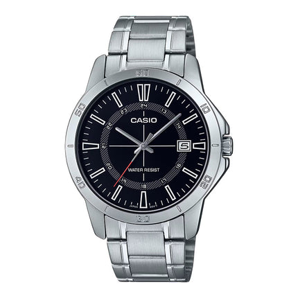 Casio General MTP-V004D-1CUDF Men Black Dial Stainless Steel Band
