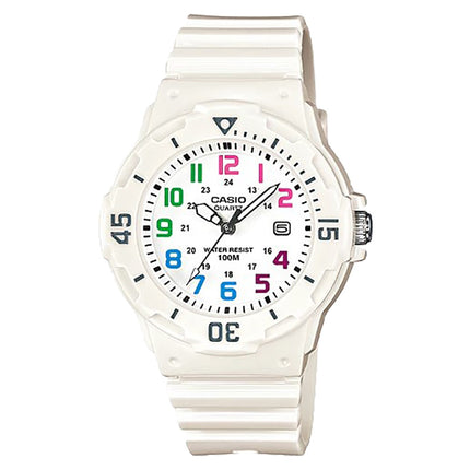 Casio General LRW-200H-7BVDF Pop Sporty White Dial White Resin Band