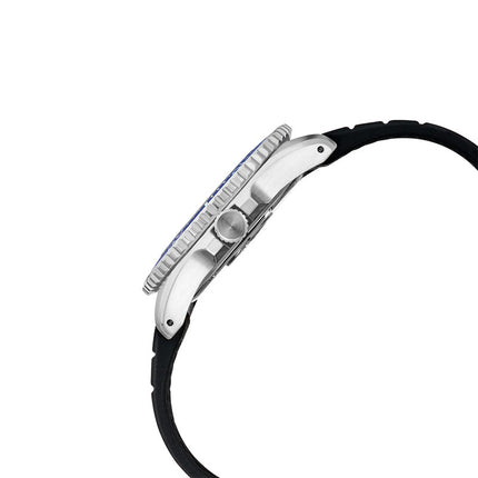 Seiko Prospex SNE593P1 Solar Divers 200M Blue Dial Black Silicone Strap