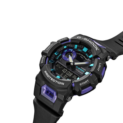 Casio G-shock G-Squad GBA-900-1A6DR Black Digital Analog Dial Black Resin Band