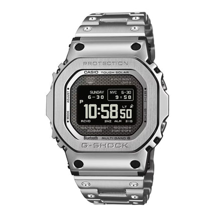 Casio G-Shock GMW-BZ5000D-1DR Square Tough Solar Digital Dial Stainless Steel Band