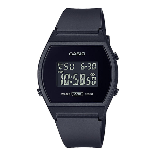 Casio General LW-204-1BDF Digital Dial Black Resin Band