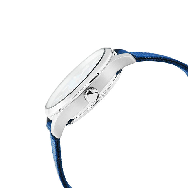 Alba Mechanical Field Military AL4219X1 Men Blue Dial Blue Nylon Strap