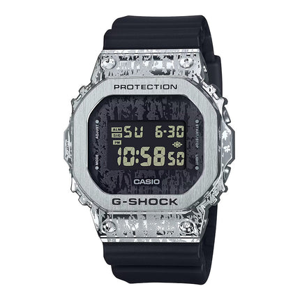 Casio G-Shock GM-5600GC-1DR Grunge Camouflage Digital Dial Black Resin Band