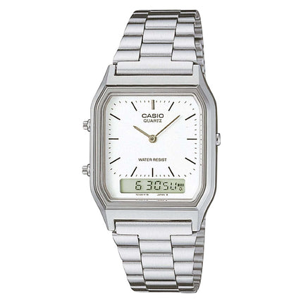 Casio General AQ-230A-7DMQ Digital Analog Dial Stainless Steel Band