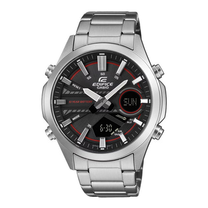 Casio Edifice EFV-C120D-1A4DF Black Digital Analog Dial Stainless Steel Band