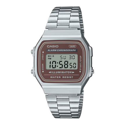 Casio General A168WA-5AYDF Vintage Youth Digital Dial Stainless Steel Band