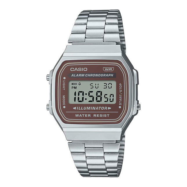 Casio General A168WA-5AYDF Vintage Youth Digital Dial Stainless Steel Band