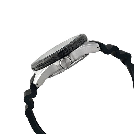 Alba AL4627X1 Men Automatic Black Dial Black Rubber Strap