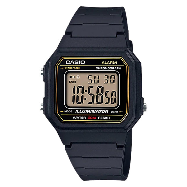 Casio General W-217H-9AVDF Digital Dial Black Resin Band
