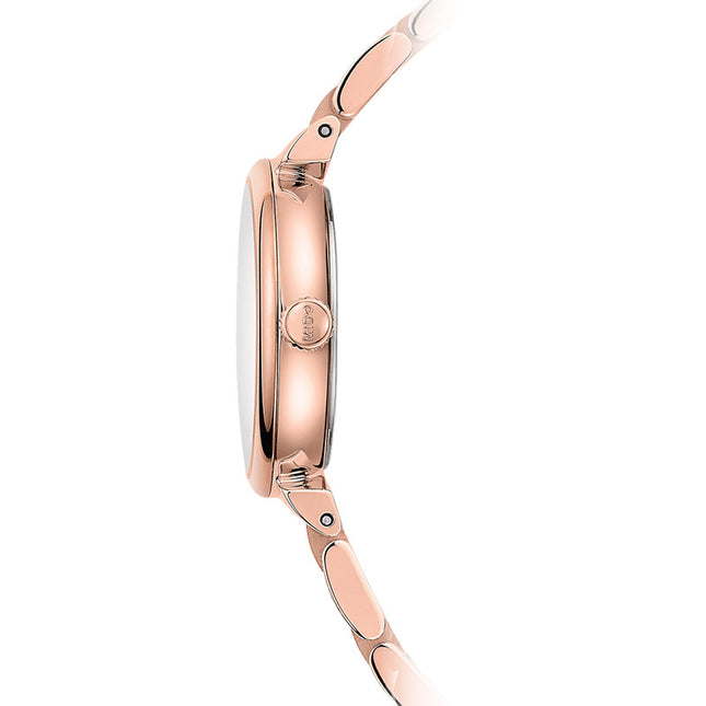 MIDO Dorada M033.210.33.031.00 Silver Dial Rose Gold Stainless Steel Strap